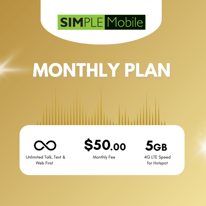 Simple Mobile Monthly Plan